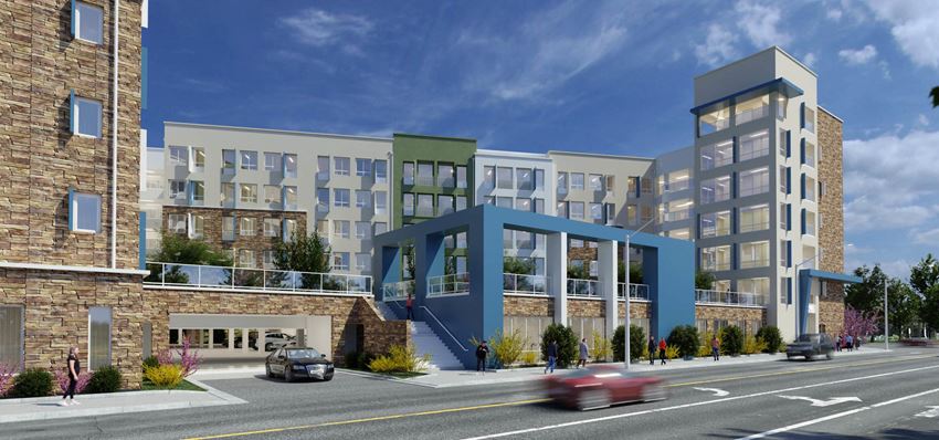 Rendering of the exterior entrance to Virginia Street Studios Rendering of the exterior entrance to Virginia Street Studios - Photo Gallery