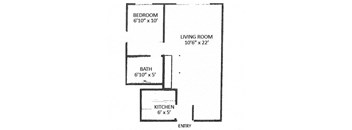 1 Bed / 1 Bath - Efficiency