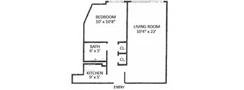 1 Bed / 1 Bath - Career