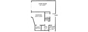 1 Bed / 1 Bath - Deluxe