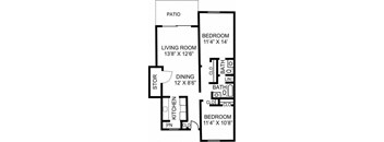 2/1.5 Floor Plan B
