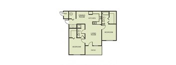 2/2 Floor Plan