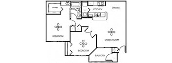 Two Bedroom-One Bath