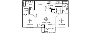Two Bedroom-Two Bath