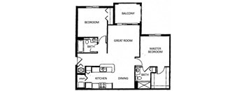 2 Bed / 2 Bath