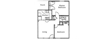 2 Bed  1 Bath