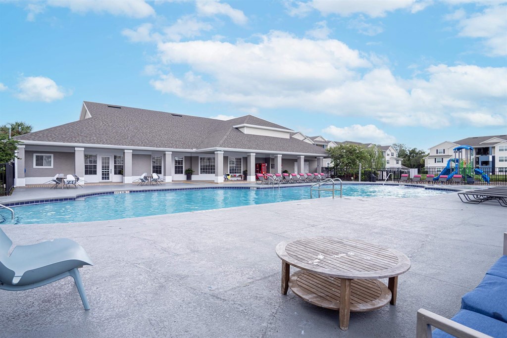 the swimming pool at the estates at spring valley