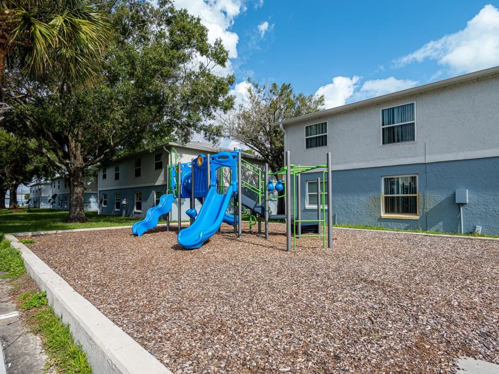 our apartments have a playground for your kids to play