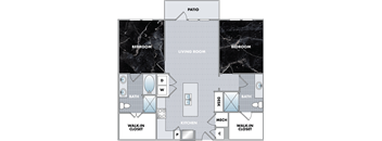 a blueprint of a floor plan of a house