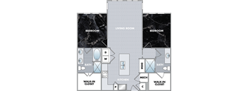 a blueprint of a floor plan of a house