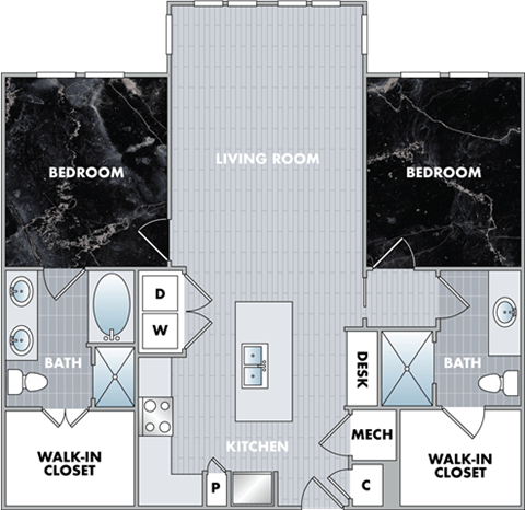 a blueprint of a floor plan of a house