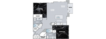 a blueprint of a floor plan of a house
