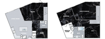a floor plan of a house with a marble floor