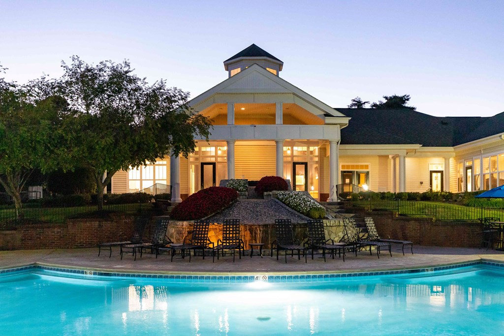Pool With Clubhouse View at Abberly Green Apartment Homes, Mooresville, 28117