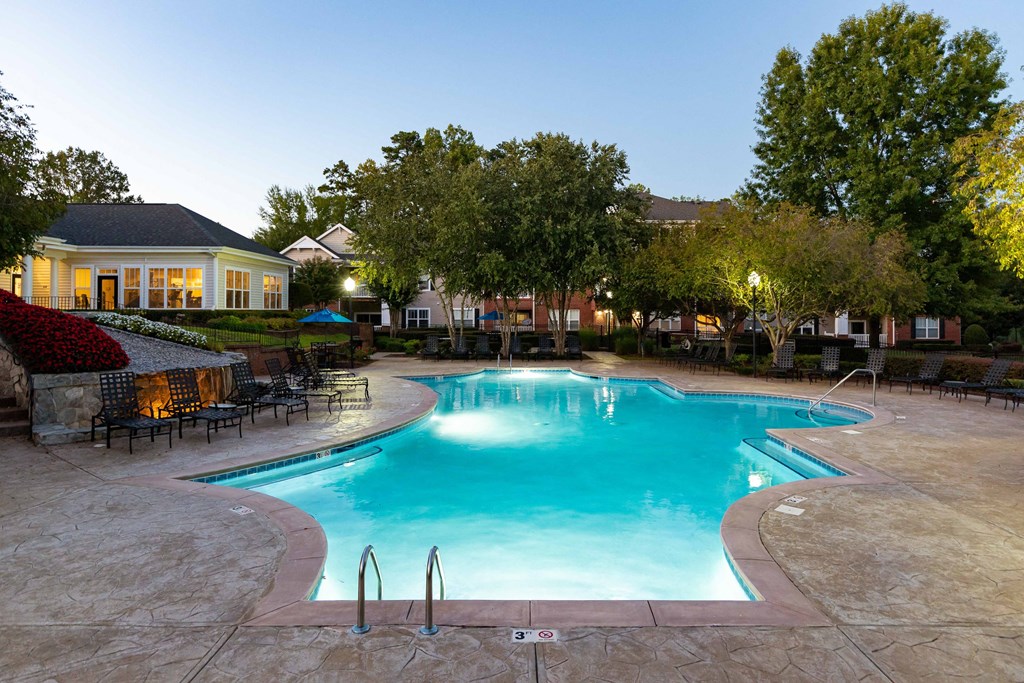 Extensive Resort Inspired Pool Deck at Abberly Green Apartment Homes, Mooresville, NC, 28117