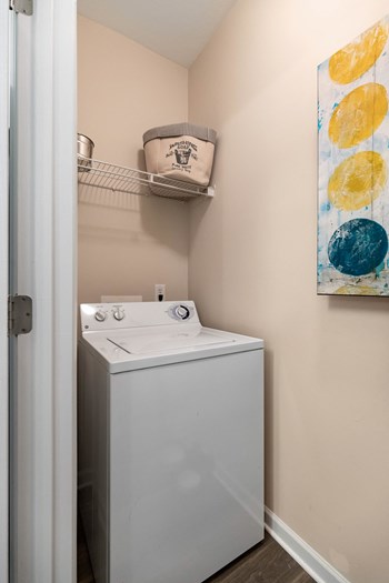 Full-Sized Washer And Dryer at Abberly Green Apartment Homes, North Carolina - Photo Gallery 12