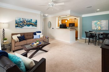 Living Room With Kitchen at Abberly Green Apartment Homes, Mooresville, 28117 - Photo Gallery 15