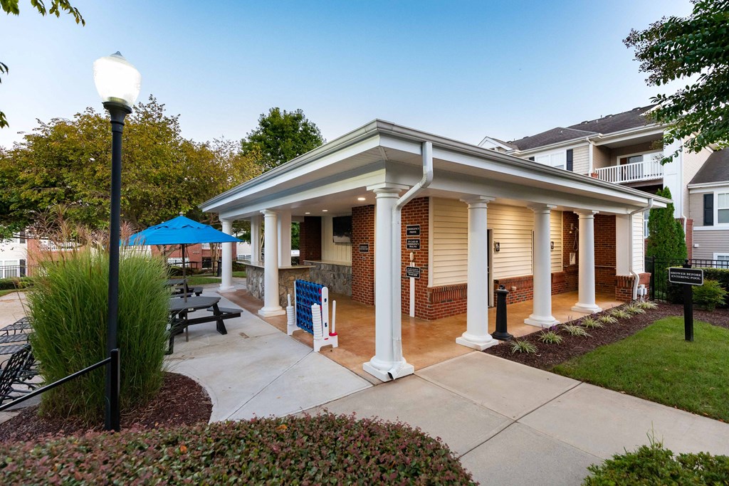 Outdoor Living Areas at Abberly Green Apartment Homes, Mooresville, NC