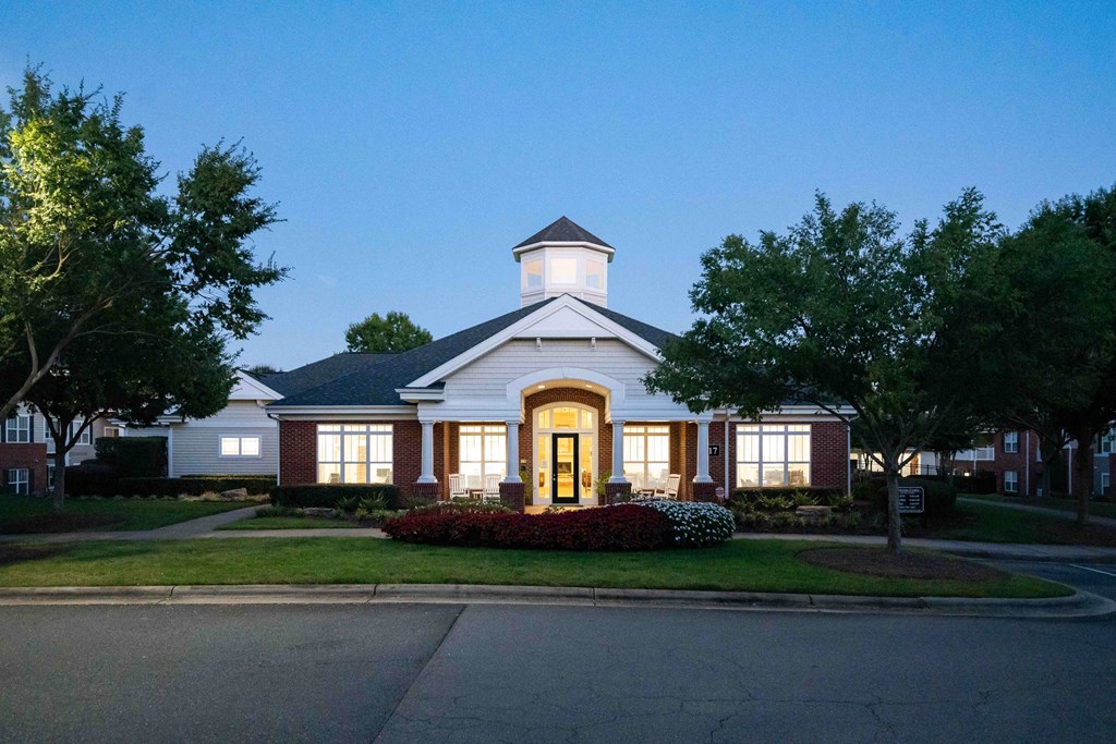 Clubhouse Exterior at Abberly Green Apartment Homes, North Carolina, 28117