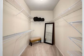 Closet at Abberly Green Apartment Homes by HHHunt, Mooresville, NC