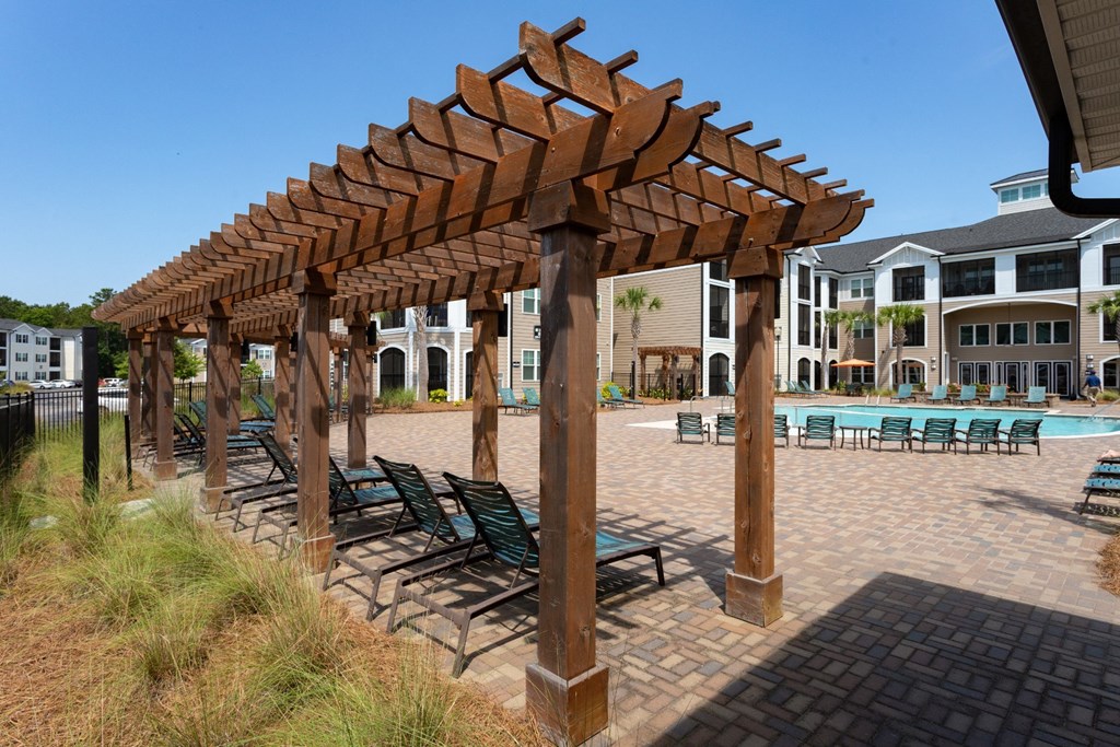 Swimming Pool With Relaxing Sundecks at Abberly Crossing Apartment Homes by HHHunt, South Carolina