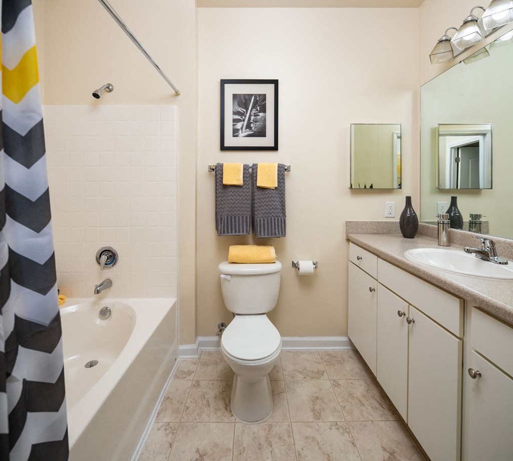 Luxurious Bathrooms at Abberly Place at White Oak Crossing Apartments, HHHunt Corporation, North Carolina, 27529