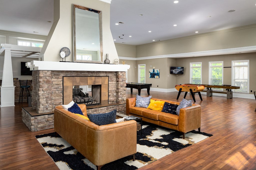 Modern Clubhouse at Abberly Place at White Oak Crossing in Garner, NC