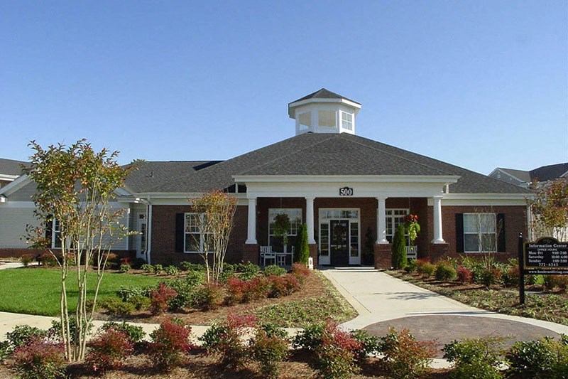 Leasing Center External View at Abberly Place at White Oak Crossing Apartments, HHHunt Corporation, Garner, NC, 27529
