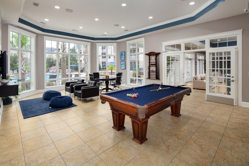 Large Interactive Clubhouse at Abberly Pointe Apartment Homes by HHHunt, Beaufort, 29935