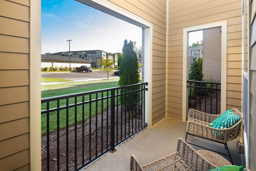 Balcony And Patio at Abberly Solaire Apartment Homes, Garner, North Carolina
