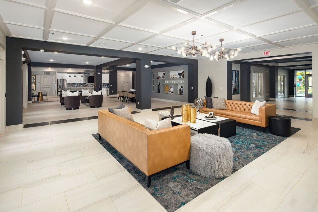 Lobby and Lounge at Abberly Solaire Apartment Homes, North Carolina, 27529
