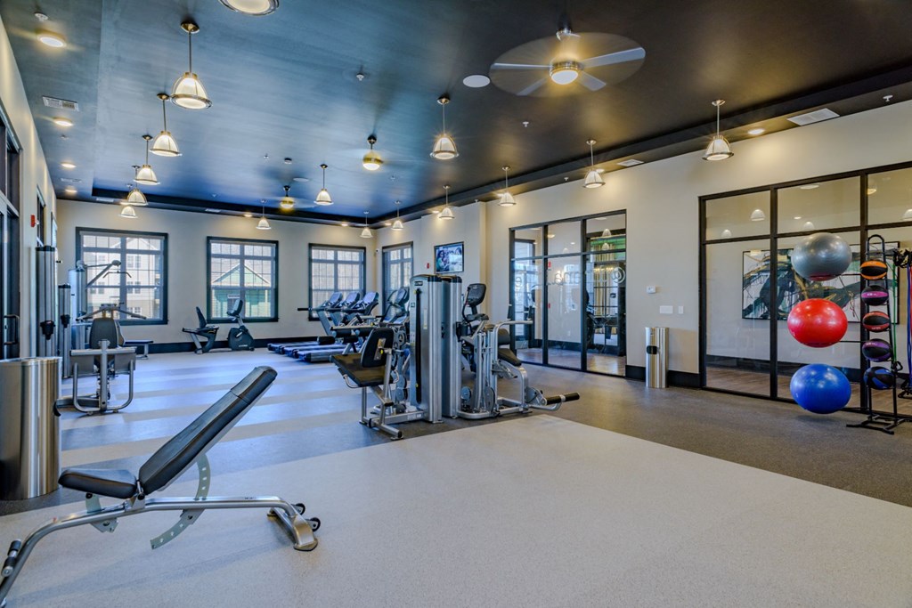 State Of The Art Fitness Center at Abberly Square Apartment Homes, Waldorf, MD, 20601