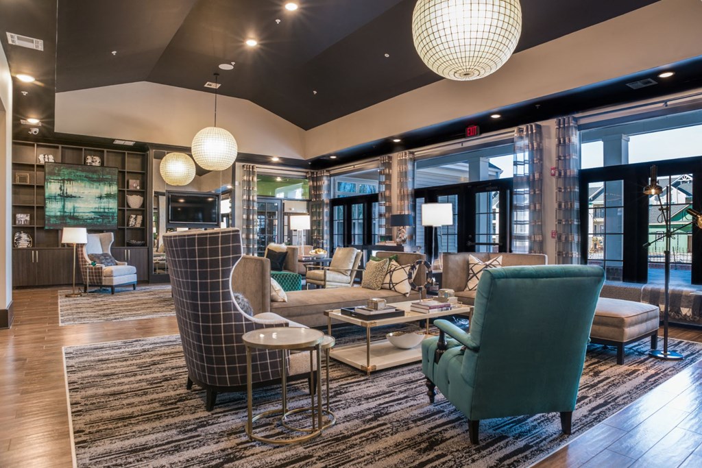 Large Clubhouse With Ample Sitting And Television at Abberly Square Apartment Homes, Waldorf, MD, 20601