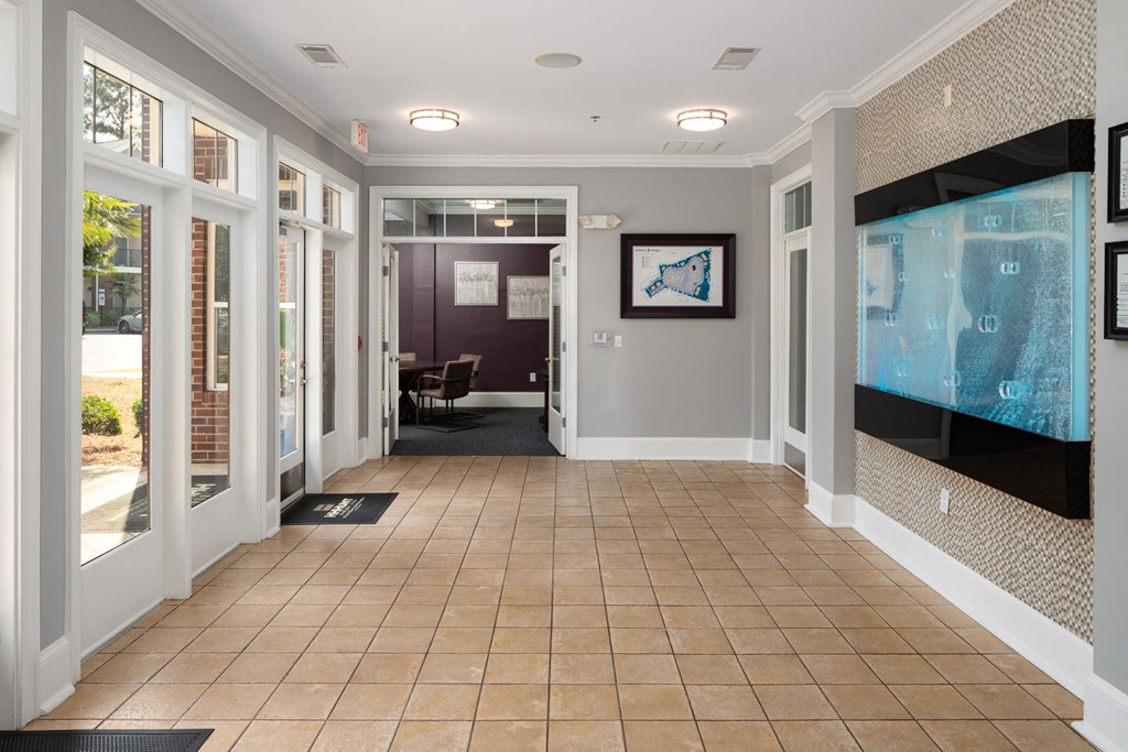 Hallway Interior To Business Center at Abberly Village Apartment Homes, West Columbia, South Carolina