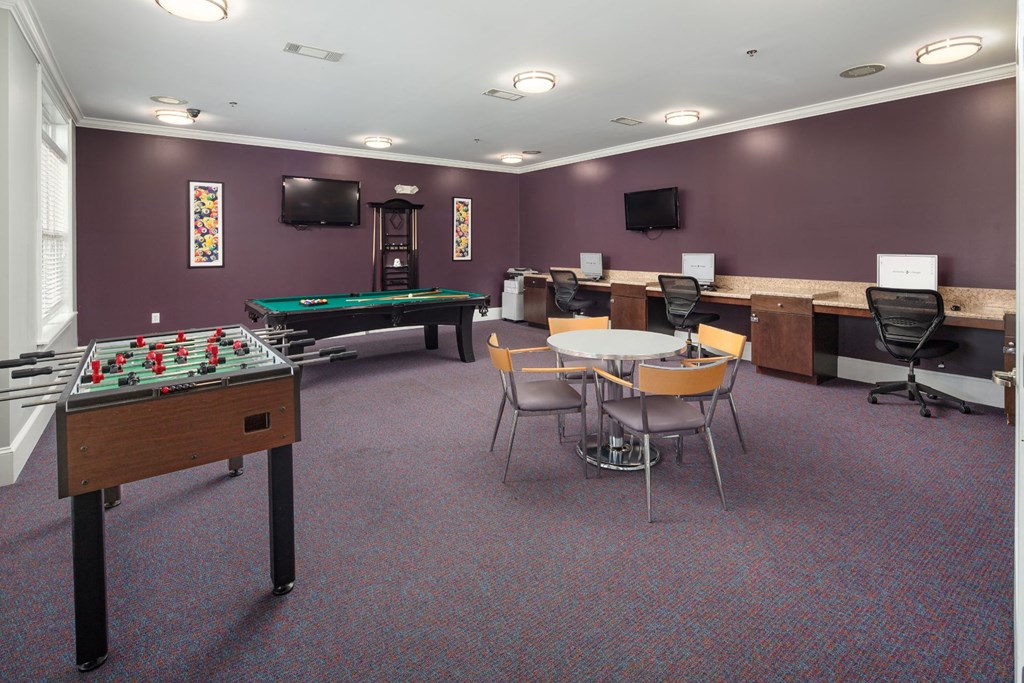 Foosball Table With PC's at Abberly Village Apartment Homes by HHHunt, West Columbia, SC