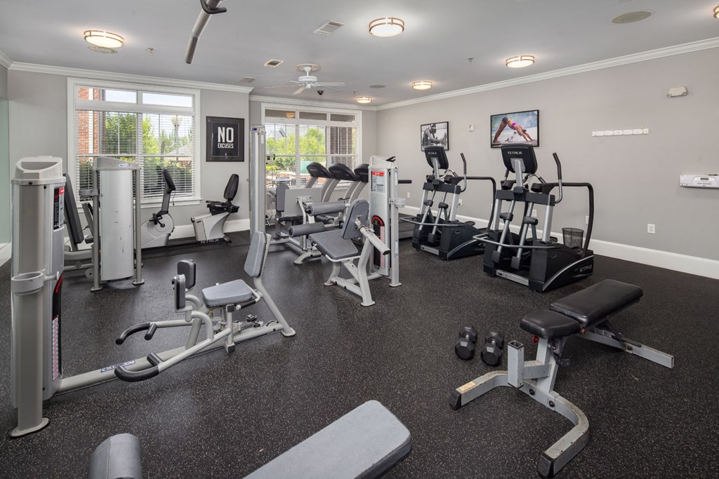 Two State-Of-The-Art Fitness Facility With Yoga And Strength Training at Abberly Village Apartment Homes, West Columbia, South Carolina