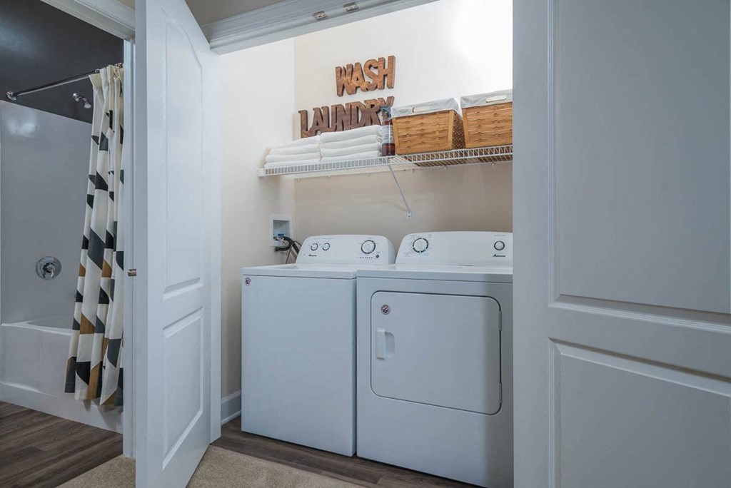 Washer and Dryer In Every Apartment Home at Abberly Waterstone Apartment Homes by HHHunt, Stafford, VA