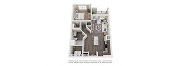 a 1 bedroom floor plan at cortlandt manor in cortland, ny