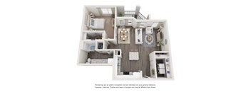 a floor plan of the villas at houston levee west apartments in cordova,