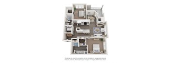 a floor plan of the villas at houston levee west apartments in cordova,