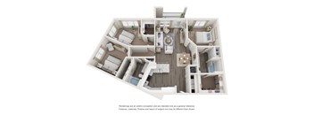 a floor plan of the villas at houston levee west apartments in cordova,