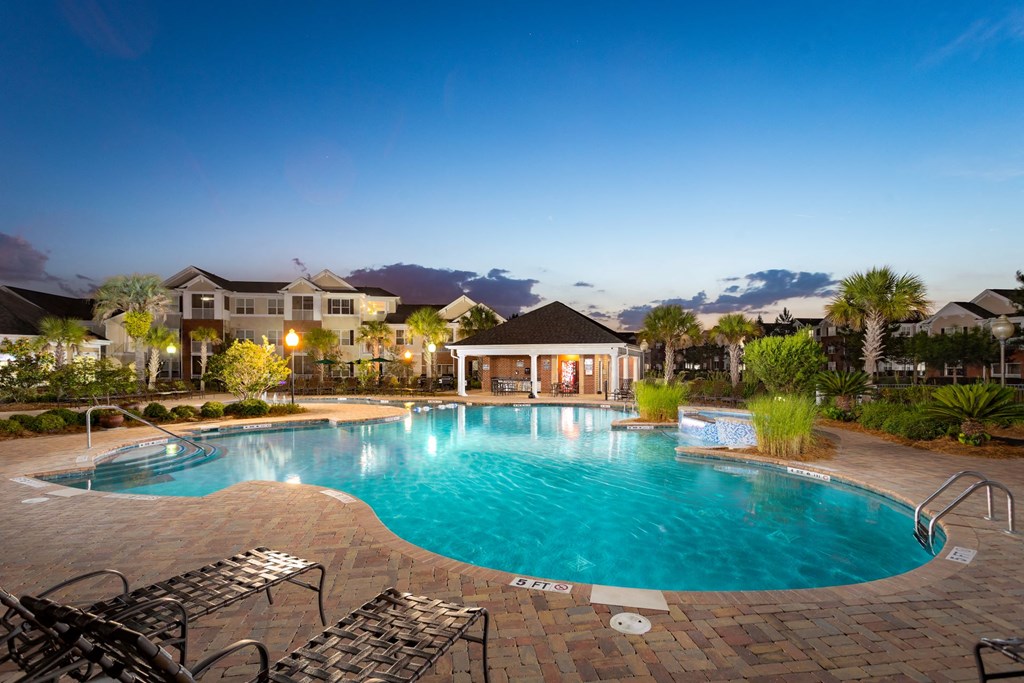 Top pool view at Abberly Chase Apartment Homes, Ridgeland, South Carolina