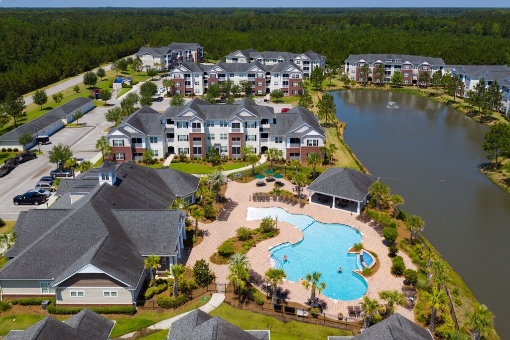 Aerial view at Abberly Chase Apartment Homes, South Carolina