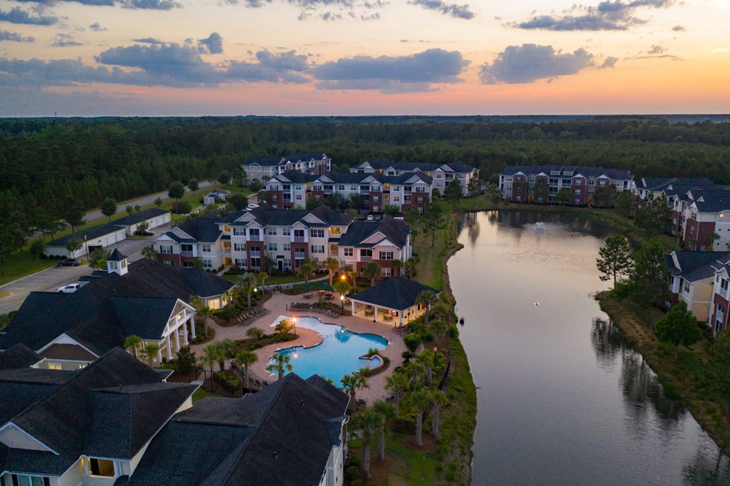 Aerial at Abberly Chase Apartment Homes, Ridgeland, SC, 29936