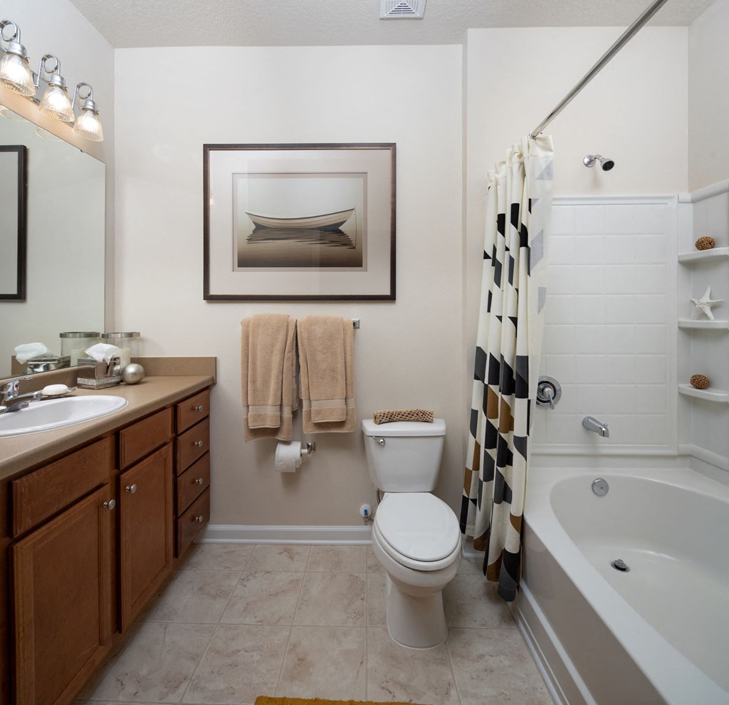 Bathroom area at Abberly Chase Apartment Homes, South Carolina