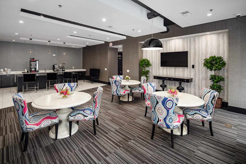 Dining Hall at Abberly Onyx Apartment Homes, Decatur, Georgia