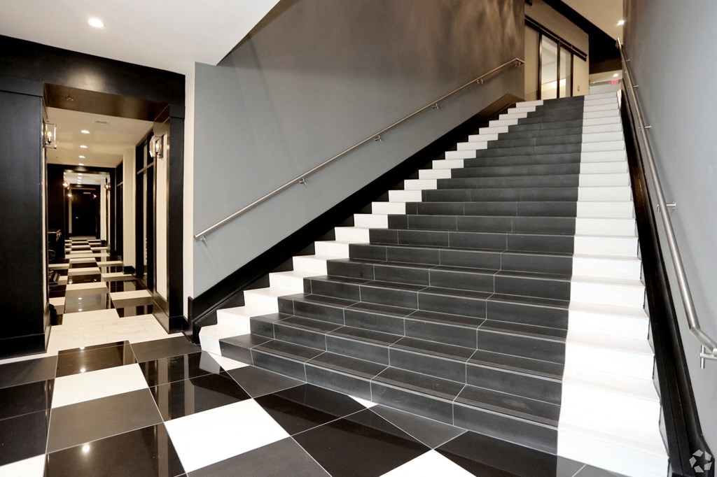 Staircase at Abberly Onyx Apartment Homes, Georgia, 30033