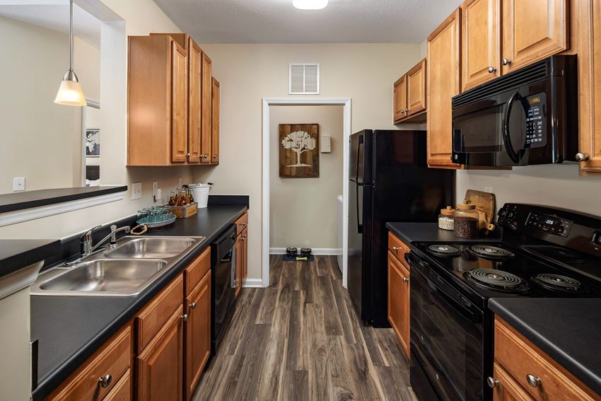 Black Kitchen Appliances Black Kitchen Appliances at Abberly Woods Apartment Homes, North Carolina 28216