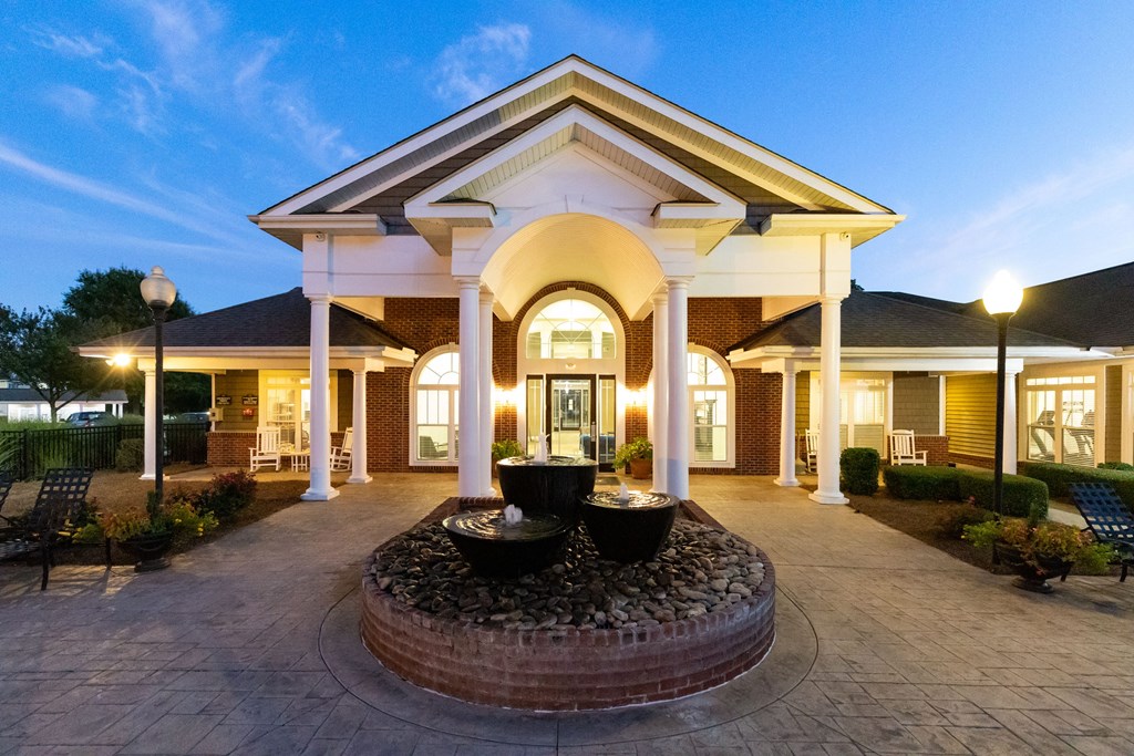 Exterior of Clubhouse Building at Abberly Woods Apartment Homes, North Carolina