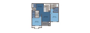 Times Floor Plan at Abberly Square Apartment Homes, Waldorf, MD